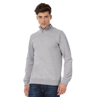 B&C ID.004 ¼ zip sweatshirt