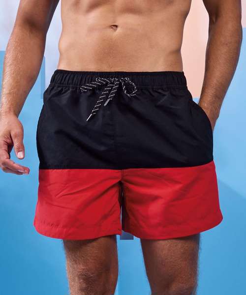 Block colour swim shorts