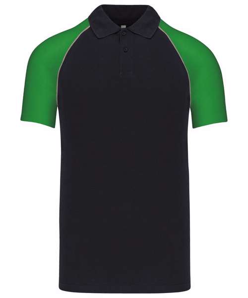 Polo baseball contrast polo shirt