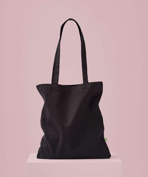 Premium organic canvas shopper long handle