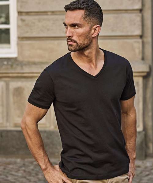 Fashion v-neck Sof tee (8006)