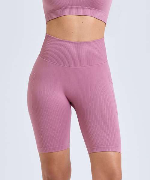 Women’s TriDri® ribbed seamless '3D Fit' cycle shorts