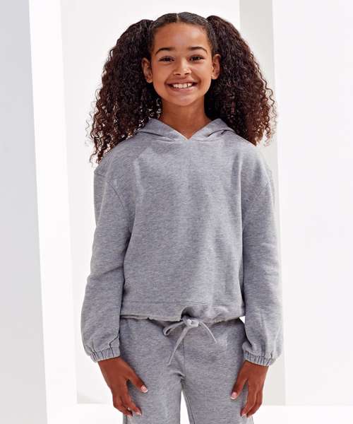 Kids TriDri® recycled cropped oversize hoodie